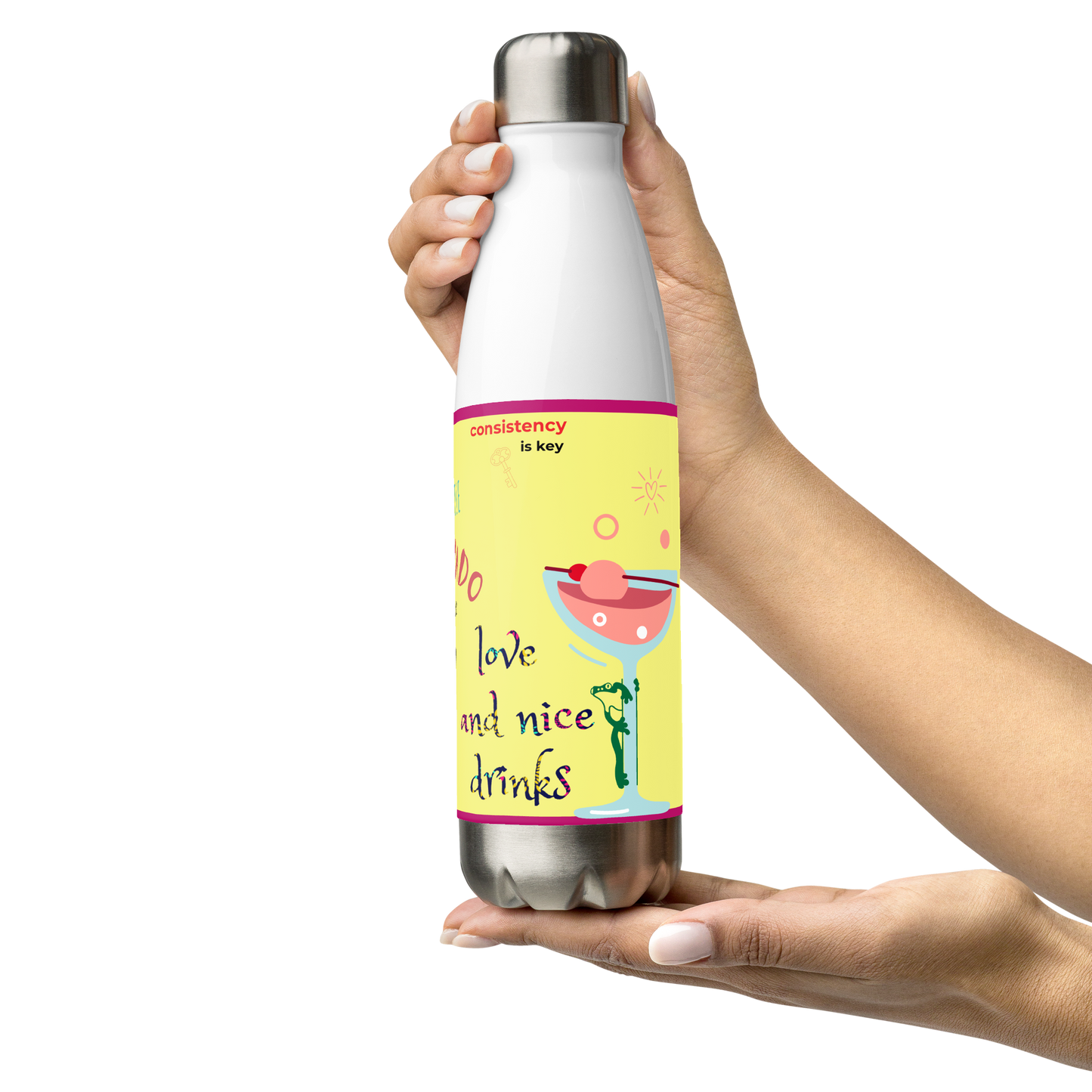 Goat Showing Stainless Steel Water Bottle