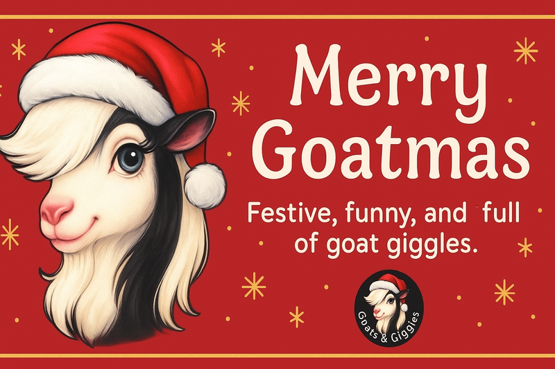 Merry Goatmas Collection - The perfect gifts for goat lovers on your nice list.