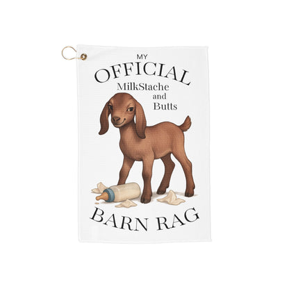 Barn Nubian Kid Golf Towel — Bottle Baby Cleanup & Everyday Farm Messes