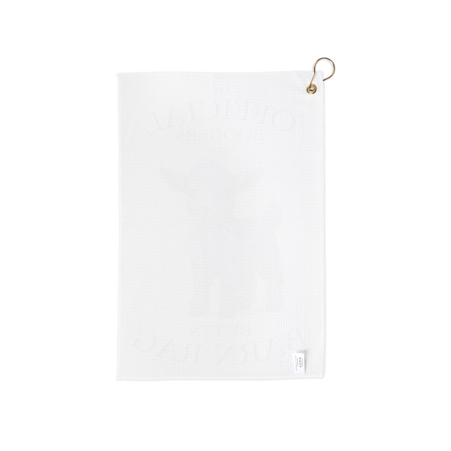 Silky Fainting Goat Barn Golf Towel — Kidding Cleanup & Everyday Farm Messes