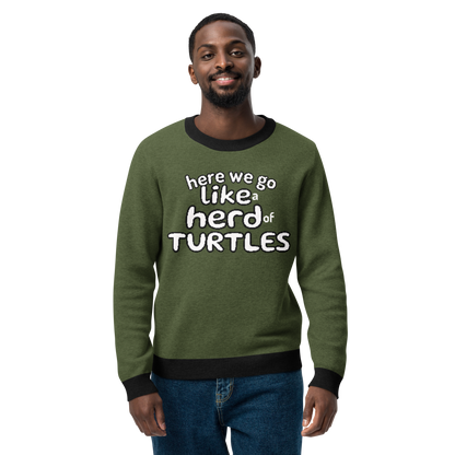 Here We Go Like a Herd of Turtles knitted sweater