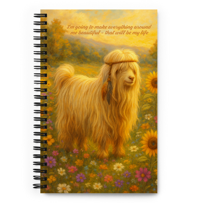 Sunset Fields Wanderer boho hippie art at Goats Rock Ranch, Master Champion Redneck Acres DesiDoBDesirable 