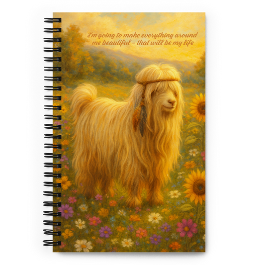 Sunset Fields Wanderer boho hippie art at Goats Rock Ranch, Master Champion Redneck Acres DesiDoBDesirable 