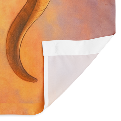 Sand Hills Peace Walker – Boho Heritage Mini Silky Goat Shower Curtain