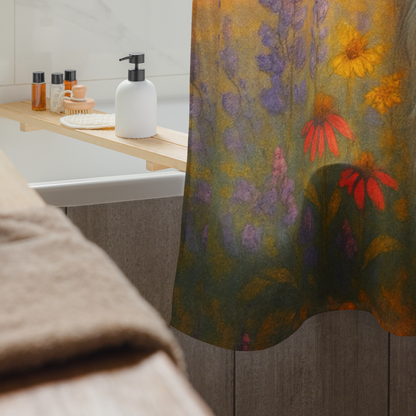 Sand Hills Peace Walker – Boho Heritage Mini Silky Goat Shower Curtain