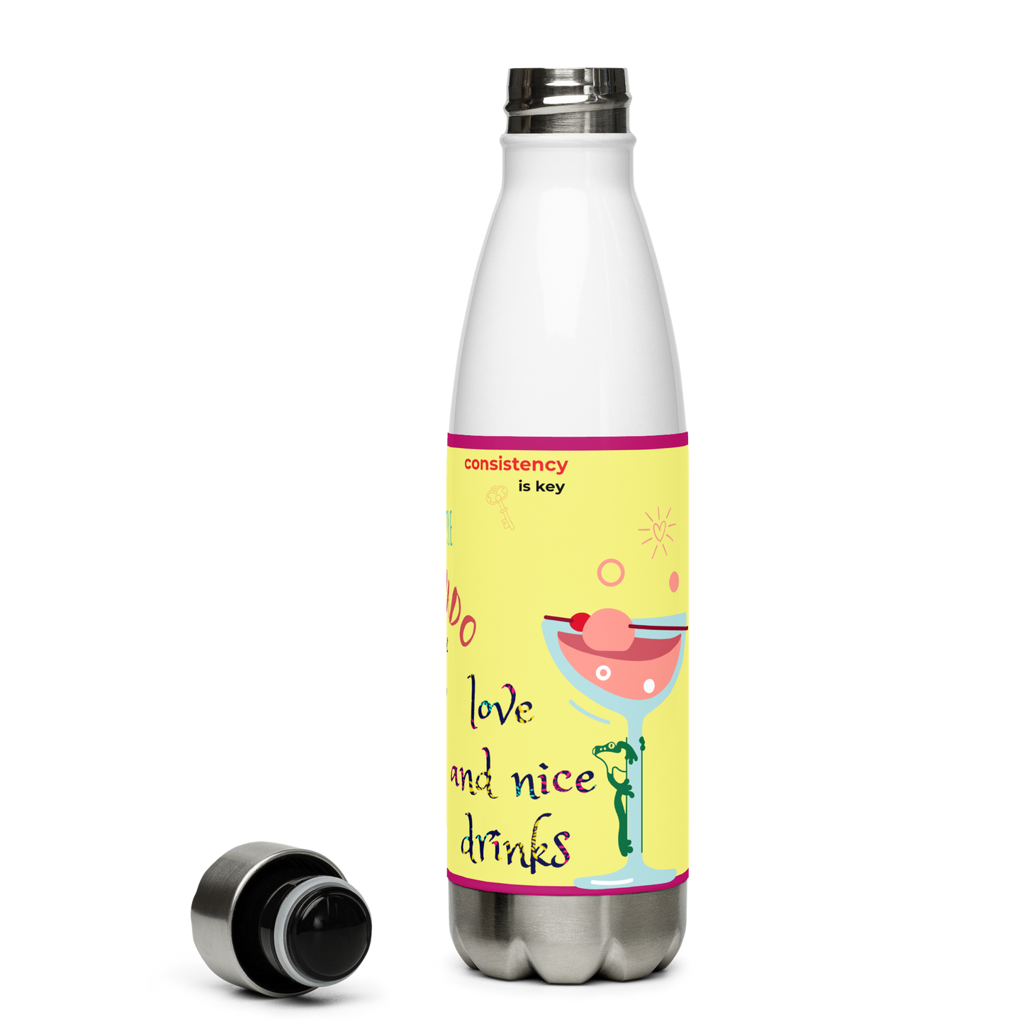 Goat Showing Stainless Steel Water Bottle