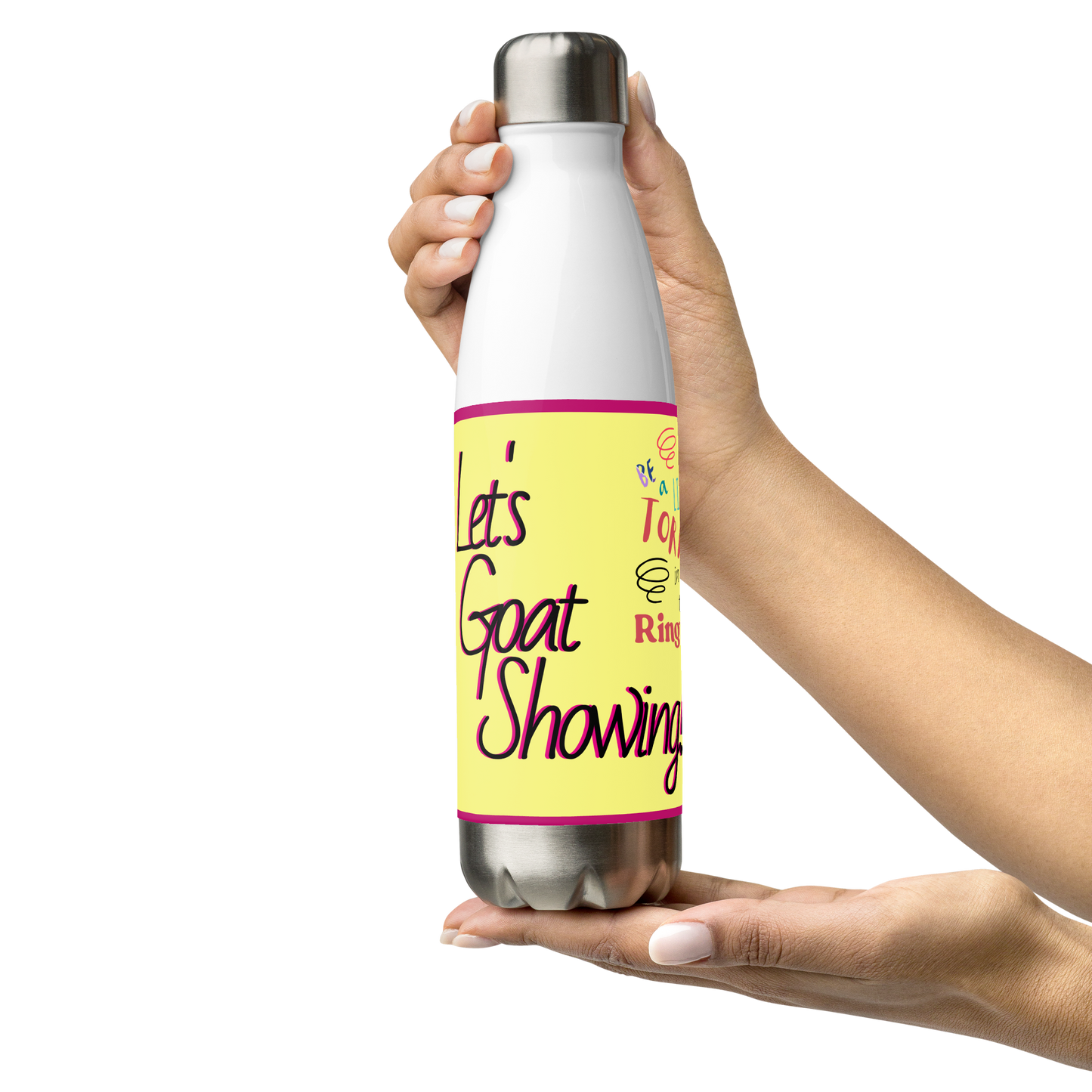 Goat Showing Stainless Steel Water Bottle