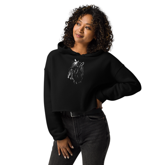 Squatchy Beer Cropped Hoodie