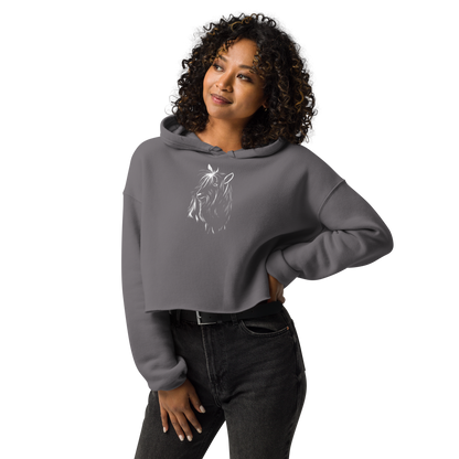Squatchy Beer Cropped Hoodie