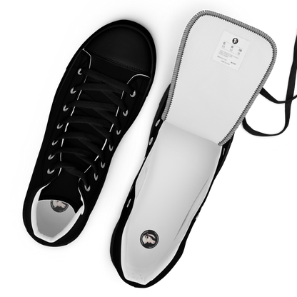 Peeking Goat Women’s high top canvas shoes